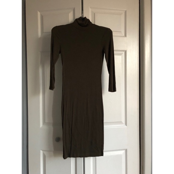 Olive Green Bodycon Midi - Picture 1 of 1